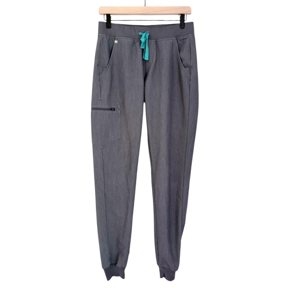 Figs High Waisted Uman Relaxed Jogger Scub Pants Graphite Grey Women’s Small‎